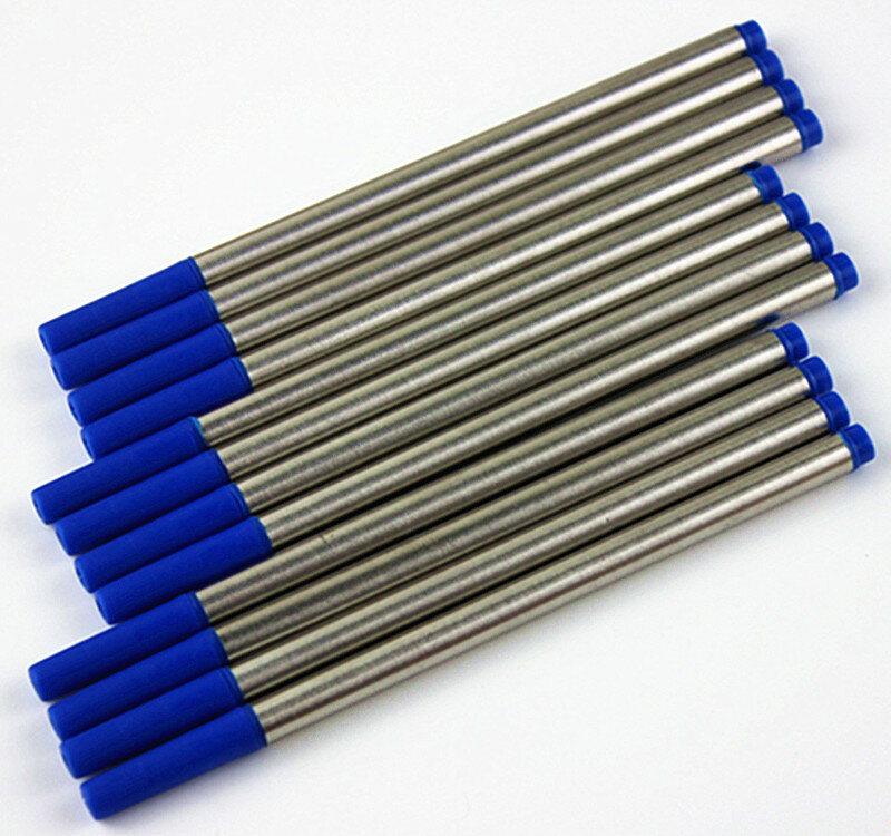 Pióro kulkowe napełniania darmowa wysyłka dużą ilością 10 sztuk dla ROLLER długopis wysokiej jakości czarny atrament i niebieski atrament do wyboru MB