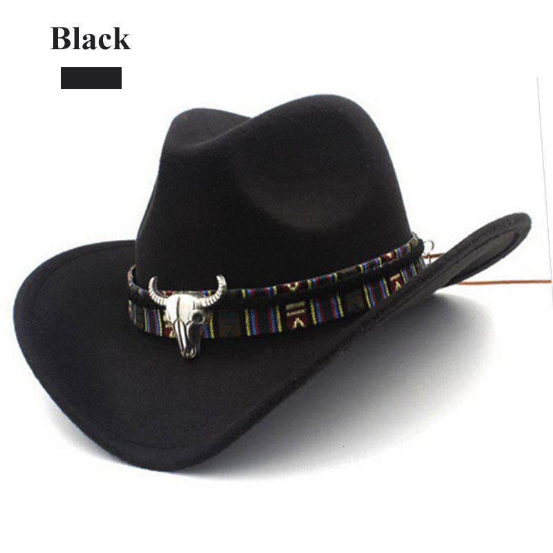 قبعة رعاة البقر الغربية ذات النمط العرقي للنساء ، قبعة صوف جاز ، قبعة رعاة البقر الغربية ، الأكثر مبيعًا