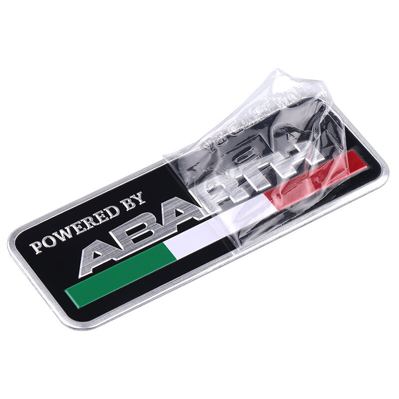 De Metal de aluminio Italia etiqueta escorpión adhesivo Abarth placa emblema adhesivo para Fiat Viaggio Abarth Punto 124, 125 de 500 estilo de coche
