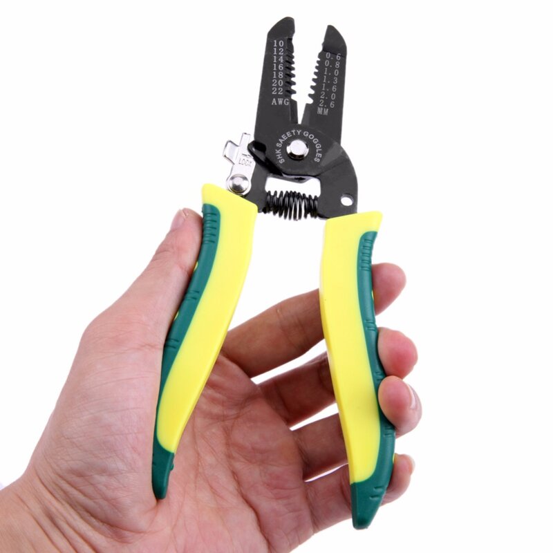 Gratis Schip 7 "0.6-2.6Mm Portable Wire Stripper Tang Crimper Kabel Strippen Krimpen Cutter Hand Tool Voor elektrische
