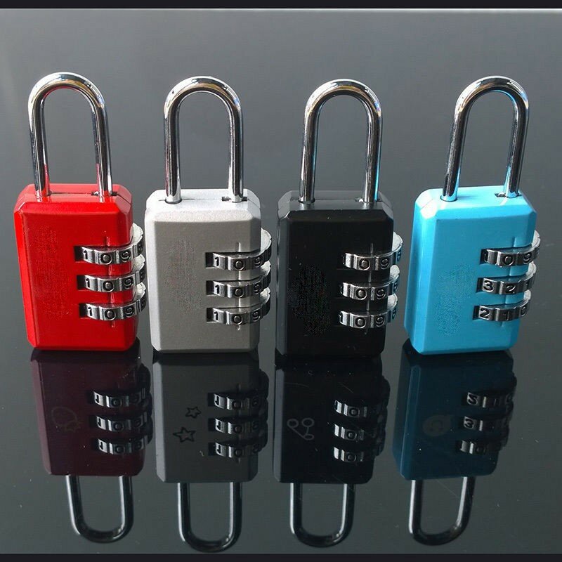 ดี-รหัสรหัสรหัสล็อคกุญแจ, หน้าปัด3หลัก, กระเป๋า, กระเป๋าซิป, กระเป๋าเป้สะพายหลัง, กระเป๋าถือ, ลิ้นชักกระเป๋าเดินทาง, สีสุ่ม