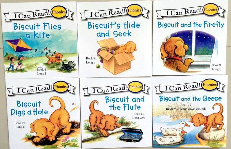 24 books/set Biscuit Series Phonics English Picture Books I can read Children story book Early Educaction pocket reading book