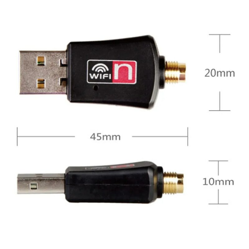 300m signal enhanced mini wireless card wifi receiver Desktop notebook USB adapter