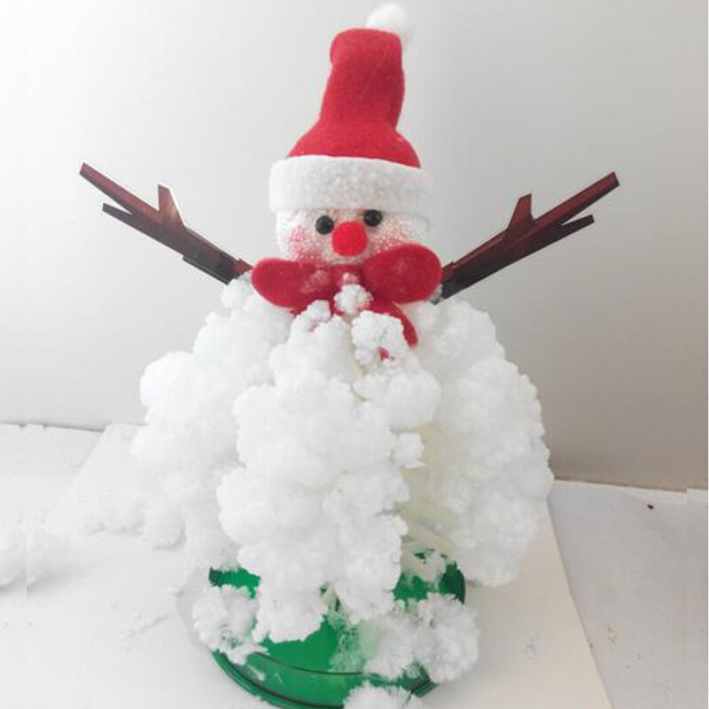 2020 22Hx9Dcm Wit Magic Groeiende Papier Snowman Mystically Sneeuw Man Kristallen Kerstbomen Kids Speelgoed Voor Kinderen Novelty