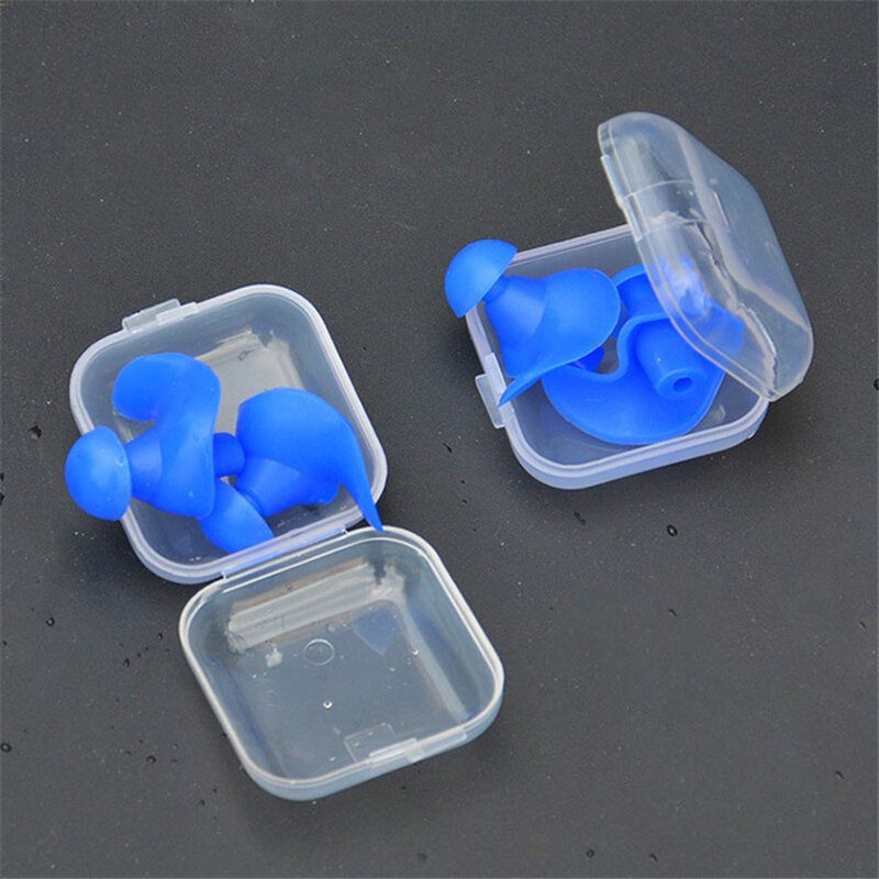 1 Pair Soft Waterproof Earplugs Dust-Proof Ear Environmental Silicone Sport Plugs Diving Water Sports Swimming Accessories