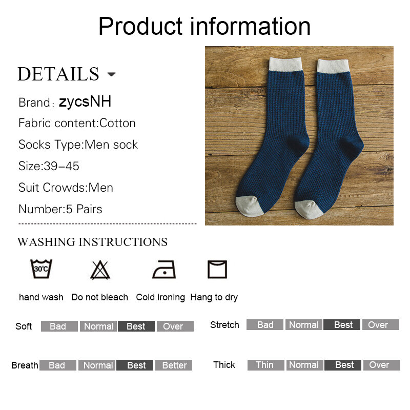 Calcetines largos de algodón orgánico para hombre, medias de compresión de alta calidad, estilo Harajuku, ideal para regalo, novedad de otoño e invierno, 2023