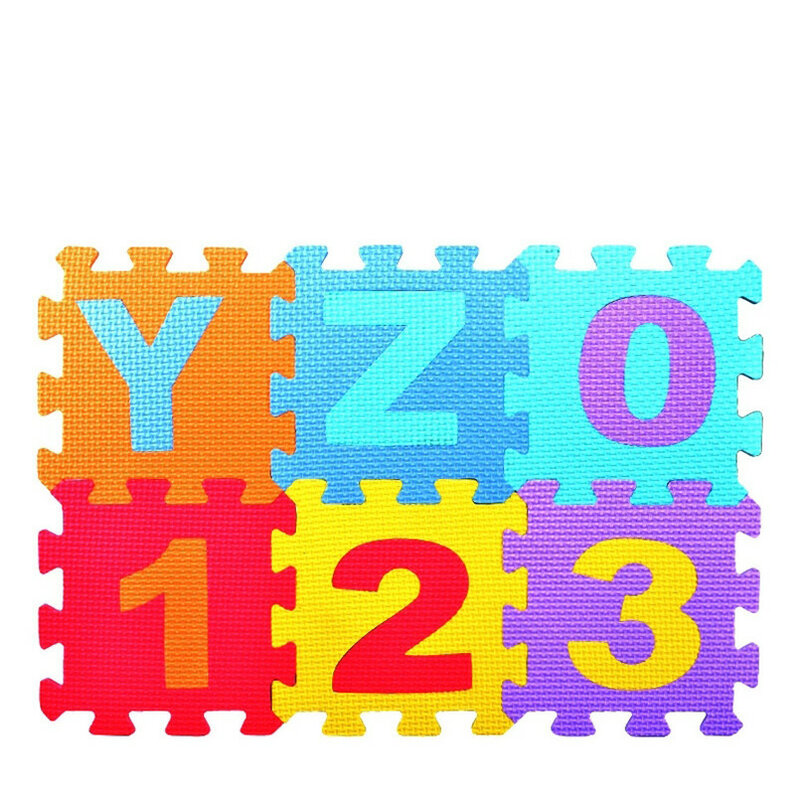 36 Pcs/set EVA Bayi Busa Clawling Tikar Puzzle Mainan untuk Anak-anak Lantai Tikar Bermain Pendidikan Nomor Huruf Anak Karpet 15.5*15.5 Cm