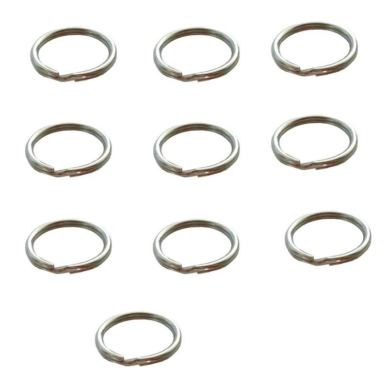10PC 316 Stainless Steel Water Sport Keychain Keyring Split Ring Loop 2mm Split Ring for BCD attachment