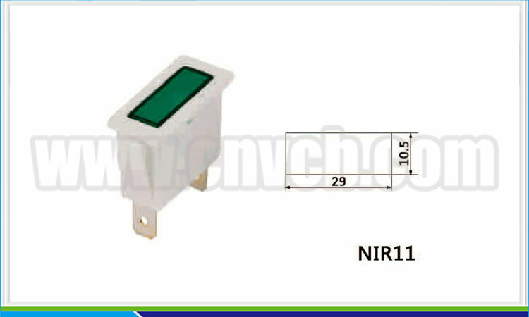 1pcs square pilot light 2 pin CE ROHS square indicator lamp plastic indicator light