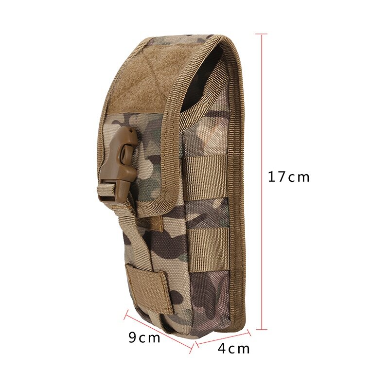 Tactical Molle Pouch Case, 600D saco do telefone móvel, Coque tampa militar, Camo Belt Pouch Bag, venda quente
