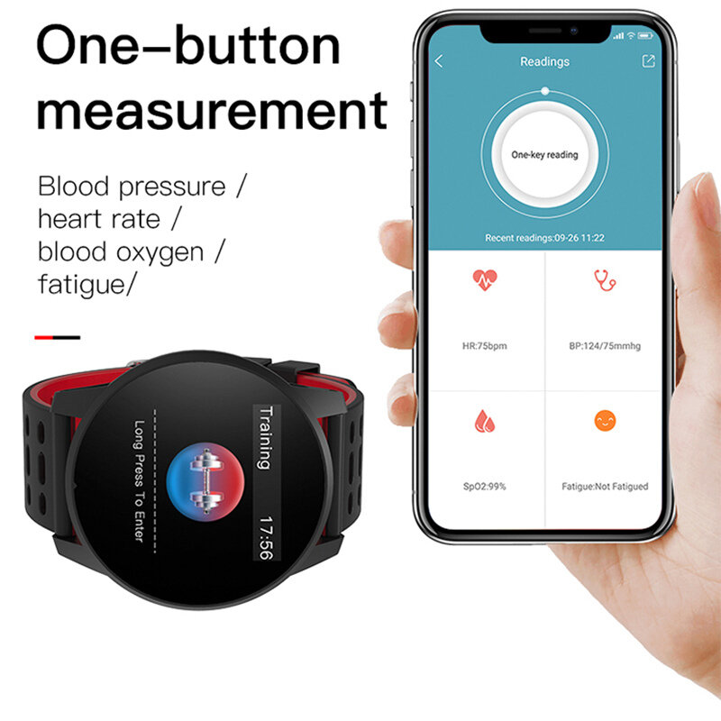 Zouyun Smart Watch Sport Mannen Vrouwen Hartslagmeter Bloeddruk Fitness Tracker Smartwatch Gps Sporelogio Inteligente