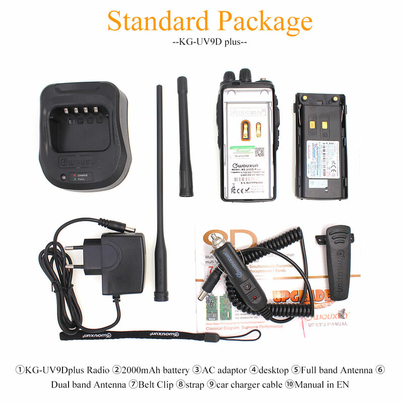 Rádio comunciator diversos, vhf uhf, multifuncional, 2 vias, rádio comunicador dtmf, 7 bandas, walkie talkie, estação para segurança