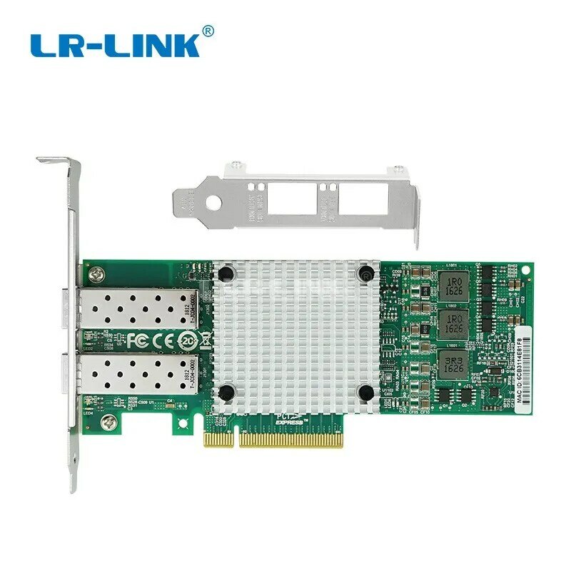 LR-LINK PCI 익스프레스 광섬유 서버 어댑터, 듀얼 포트 10Gb 이더넷 네트워크 카드, NIC 브로드콤 BCM57810S, 9812AF-2SFP +