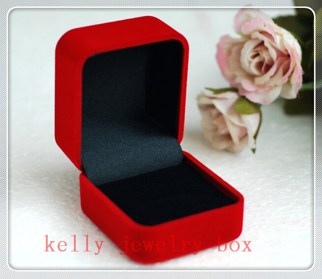 10 шт., бархатная коробка для колец и ювелирных изделий, 5,8x5x4 см