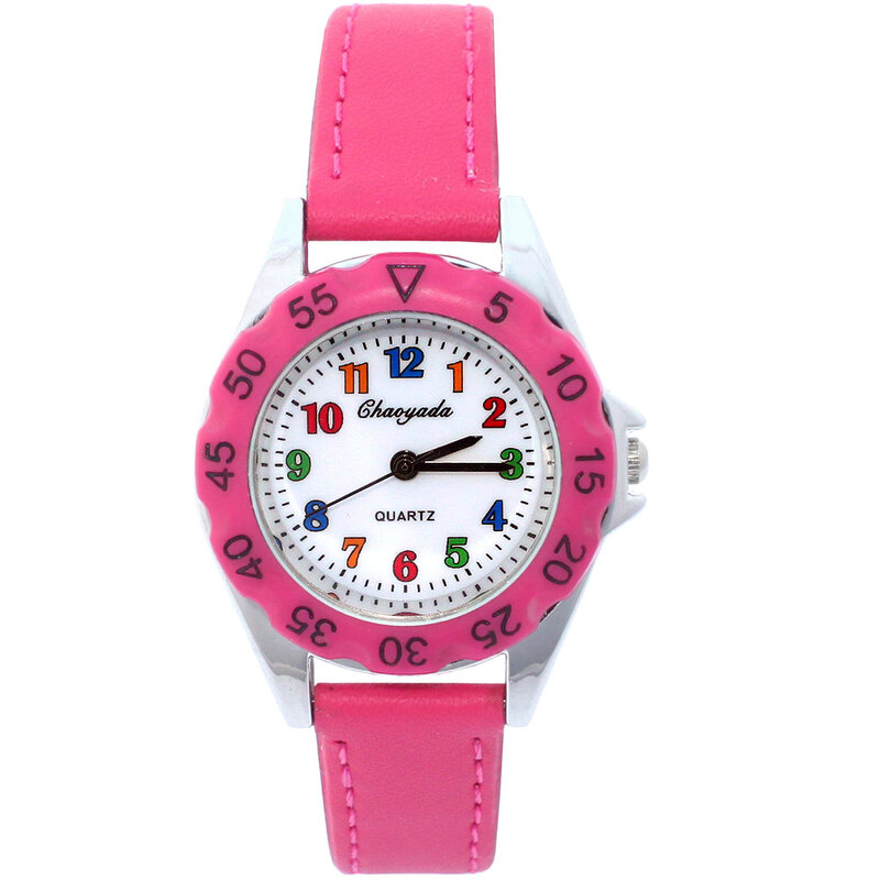 Reloj de cuarzo con correa de tela para niños y niñas, cronógrafo de pulsera colorido con esfera de números, regalo, oferta