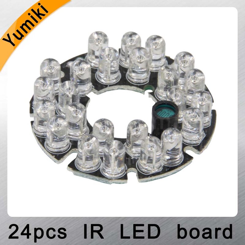 Yumiki Infrarood 24x5 IR LED board voor CCTV camera nachtzicht (diameter 44mm)
