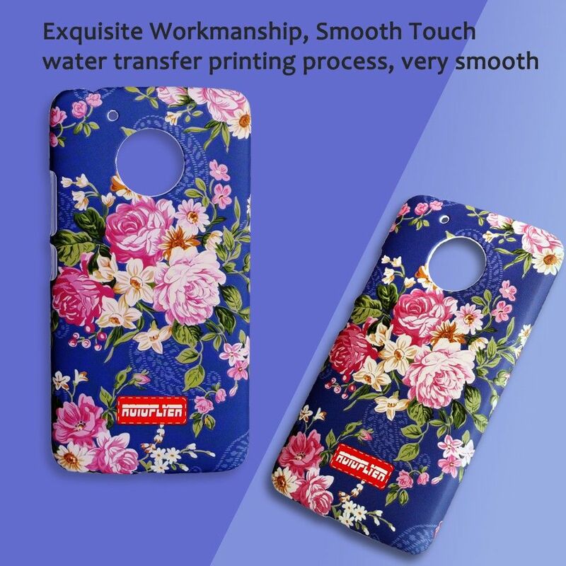 Luminous Indie Pop Flor Rígido de Volta Caso Capa para o Motorola Moto G5 Clássico Floral para Meninas Suave Touchm para Moto g5