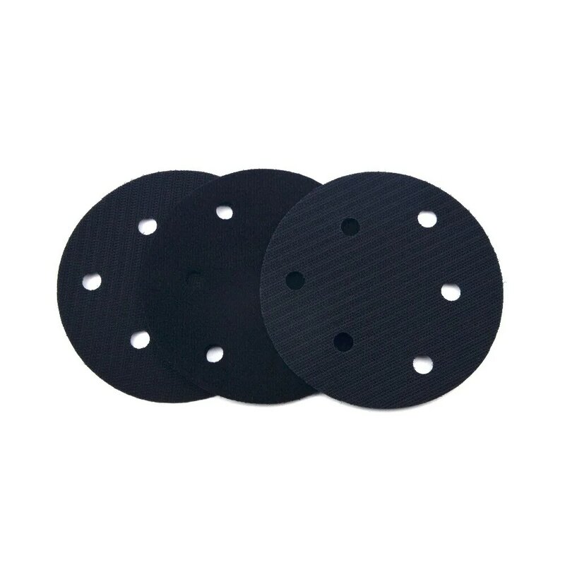 Almohadilla de interfaz de protección de superficie ultrafina de 6 agujeros, 5 pulgadas (125mm), para almohadillas de lijado y discos de lijado de gancho y bucle, almohadilla amortiguadora, 2 uds.