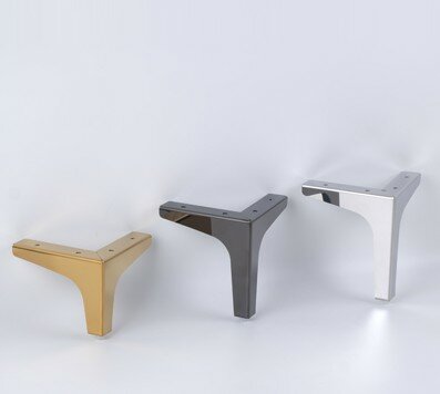 Simples mobiliário moderno fio pernas, altura ajustável Hardware, sofá, cadeira, armário, escultura, gabinete de TV, 4pcs
