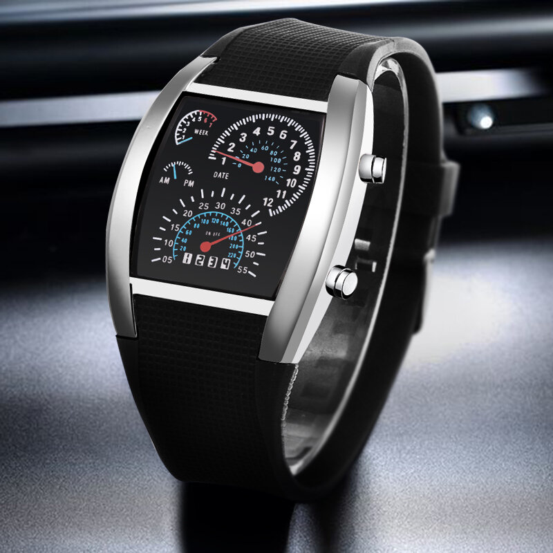 2019 relogios modny top marka luksusowe cyfrowe zegarki sportowe zegarek męski zegarek elektroniczny LED męski zegar reloj de mujer