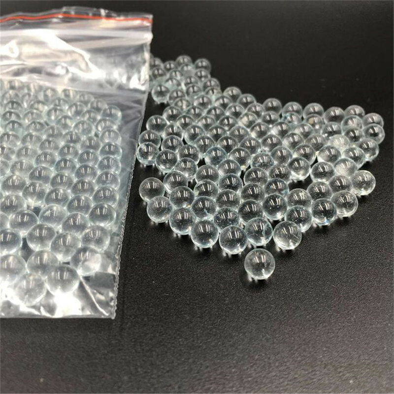 200 stücke 6mm Flipper Glas Ball Einsatz für schießen Extra Hyaline Glas BB Kugeln Ball Rund Partikel Pellets Jagd