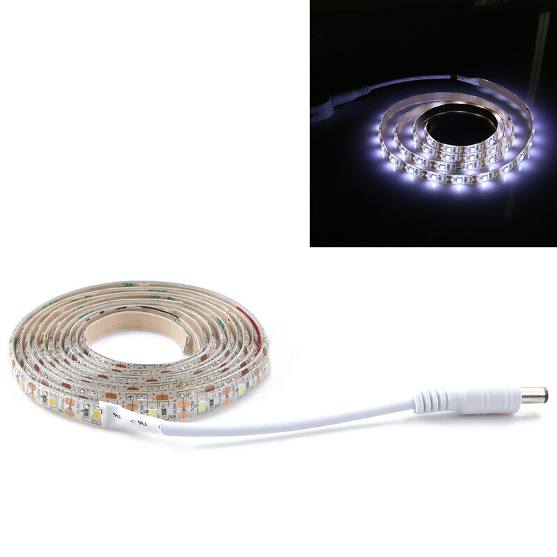 Tira de luz LED com sensor de movimento pir, tira 2835 smd, 1m, 2m, 3m, guarda-roupa, armário, escadas, porta, lâmpada colorida, novo