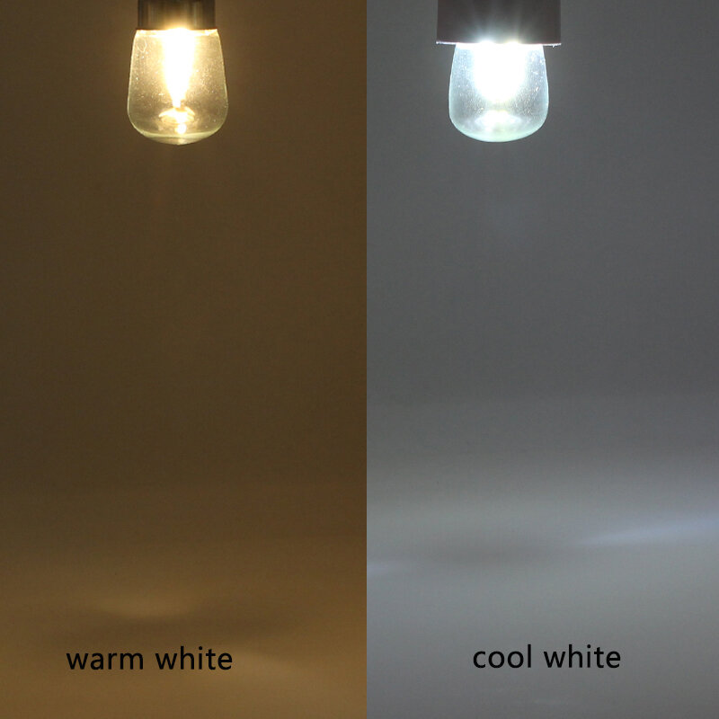 Lâmpada led filamento de 1.5 v para geladeira, lâmpada e12 110 w 12 v 220v v, 12 v t22 economia de energia vela de iluminação para geladeira e congelador