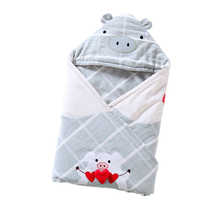 Bawełna dla niemowląt na lato wiosna miękkie koce dla noworodków wielofunkcyjny niemowląt Wrap worek do spania wózek pokrywa ręcznik