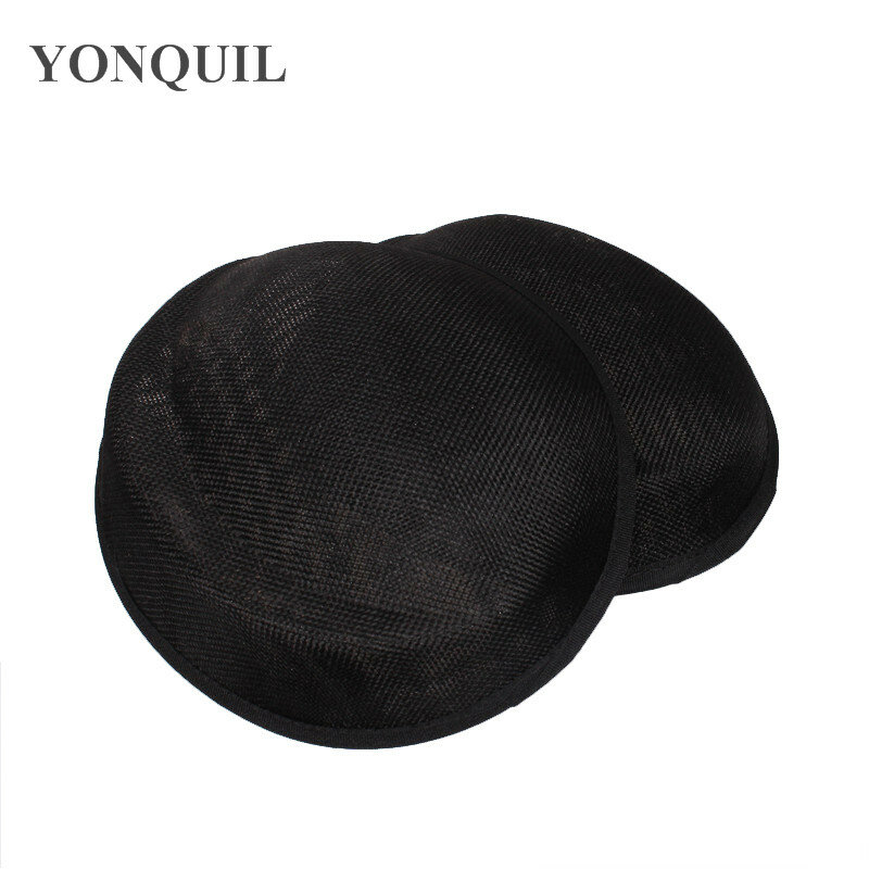 Шляпка «Таблетка» для женщин, Очаровательная головная уборка из искусственного синамейского черного цвета, на основа для вечевечерние, «сделай сам», 18 см