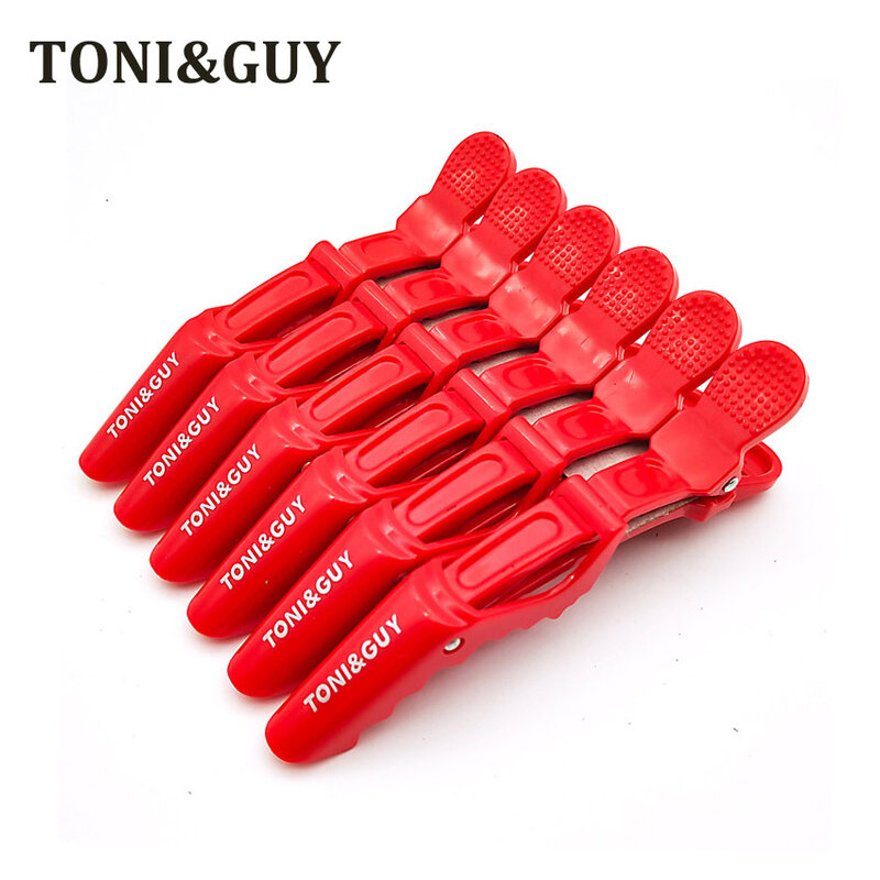 TONY&GUY 6PCS/Lot Professional Alligator Hair Clip For Women Plastic Bobby Pin Hairpins Bow Hair Clips For Girls Styling Tools