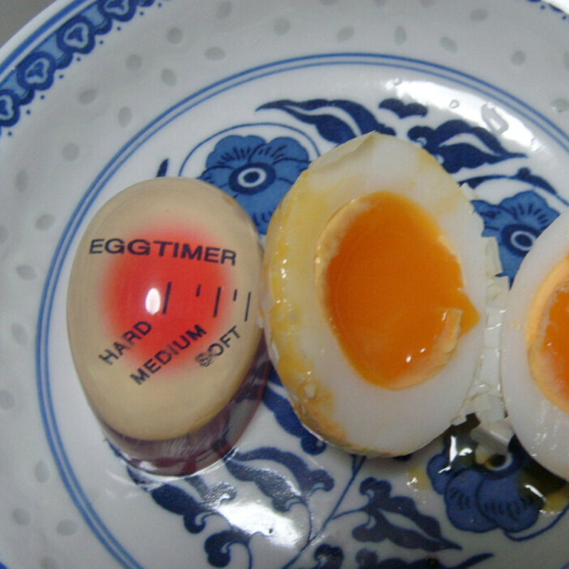 Color cambiando huevo temporizador perfecto huevos por la temperatura de ayudante de cocina