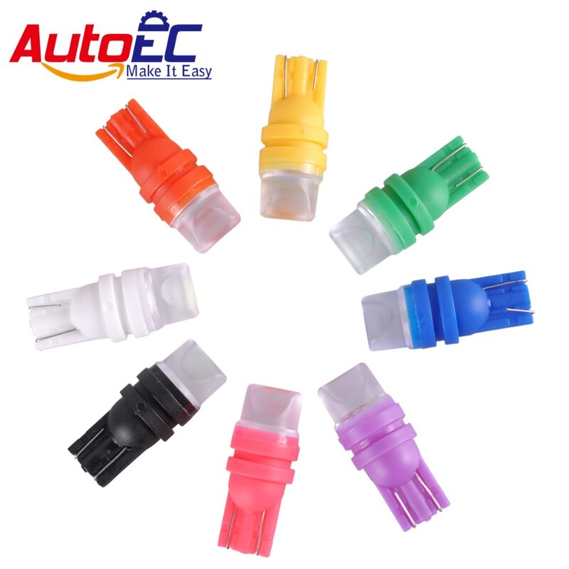 AutoEC T10 5730 2 SMD Led Bulbs Indicator Light Car Reading Light Tail Lamp Instrument Lights 7 Colors Available 12V DC #LB171