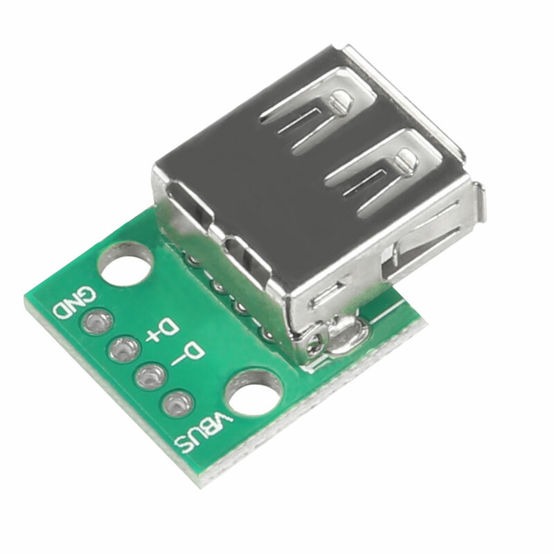 10 Chiếc Loại Một Nữ USB Để Chấm 2.54 Mm PCB Board Adapter Chuyển Đổi Cho Arduino PCB Board Cổng Kết Nối