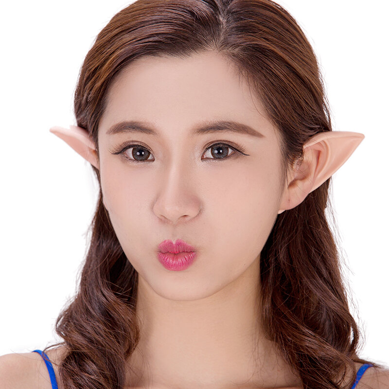 Tajemniczy anioł Elf uszy kostium na Halloween rekwizyty Cosplay miękkie protetyczne lateksowe fałszywe uszy akcesoria na imprezę