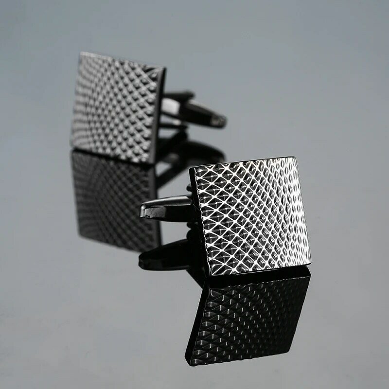 Gemelli novità di alta qualità gemelli con incisione Laser in metallo rame mans accessori per abiti francesi gioielli