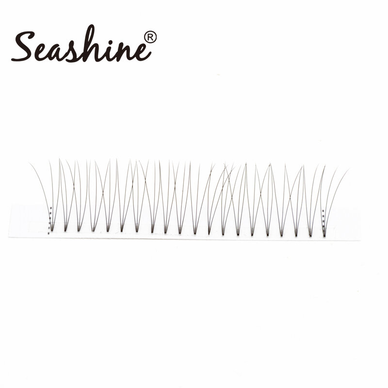 Seashine-Extensions de cils 3D en soie coréenne, préfabriqués, à tige courte, volume, maquillage, fournitures