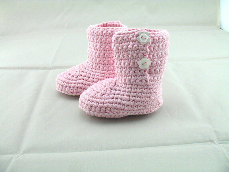 free shipping,Baby handmade shoes Crochet infant sandals Baby/First Walking Shoes walking shoes boots-  light pink