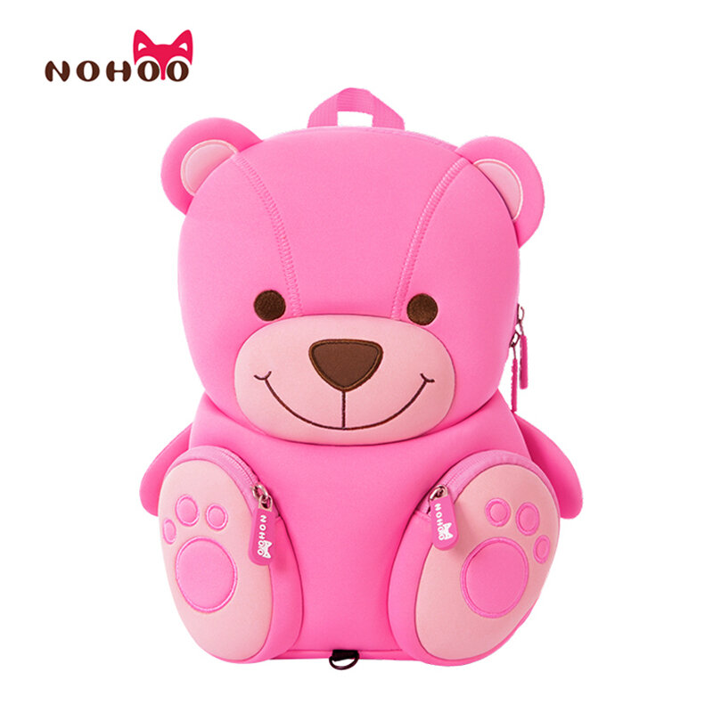 Детская школьная сумка NOHOO Animal Dall, милый рюкзак с 3D защитой от потери, рюкзаки для дошкольников для мальчиков и девочек, школьная сумка для де...