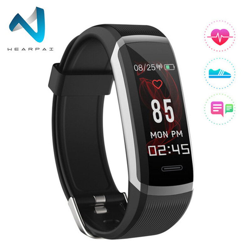 Wearpai las mujeres reloj inteligente hombres frecuencia cardíaca en tiempo Real Monitor de sueño podómetro Fitness tracker hombres relojes deportivos para Android IOS