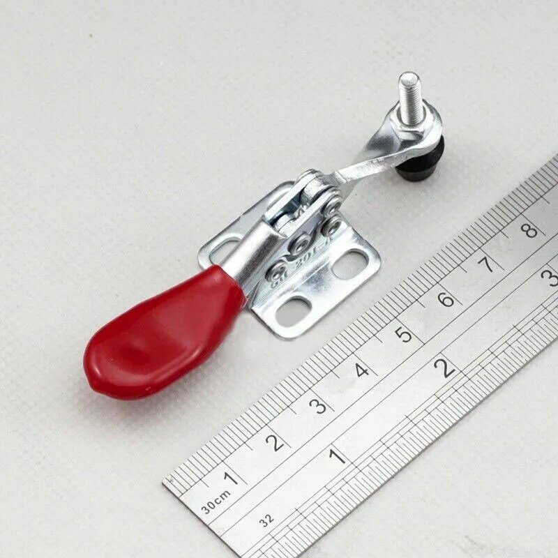 Metal Horizontal Quick Release Hand Tool Toggle Clamp For Fixing Workpiece 60 Lbs Antislip Covered Hand Tool Toggle Clamp