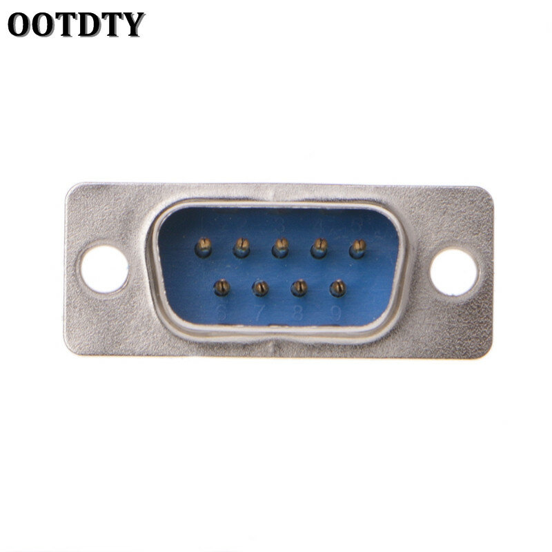 OOTDTY 5 unids/lote DB-9 DB9 RS232 hombre conector hembra con conector hembra D-Sub de 9 pin conector de PCB