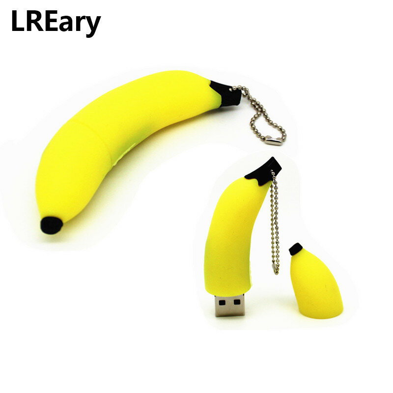 Clé USB en forme de fruit, support à mémoire de 4GB 8GB 16GB 32GB 64 GB, dessin animé, banane, pastèque, avocat/cerise