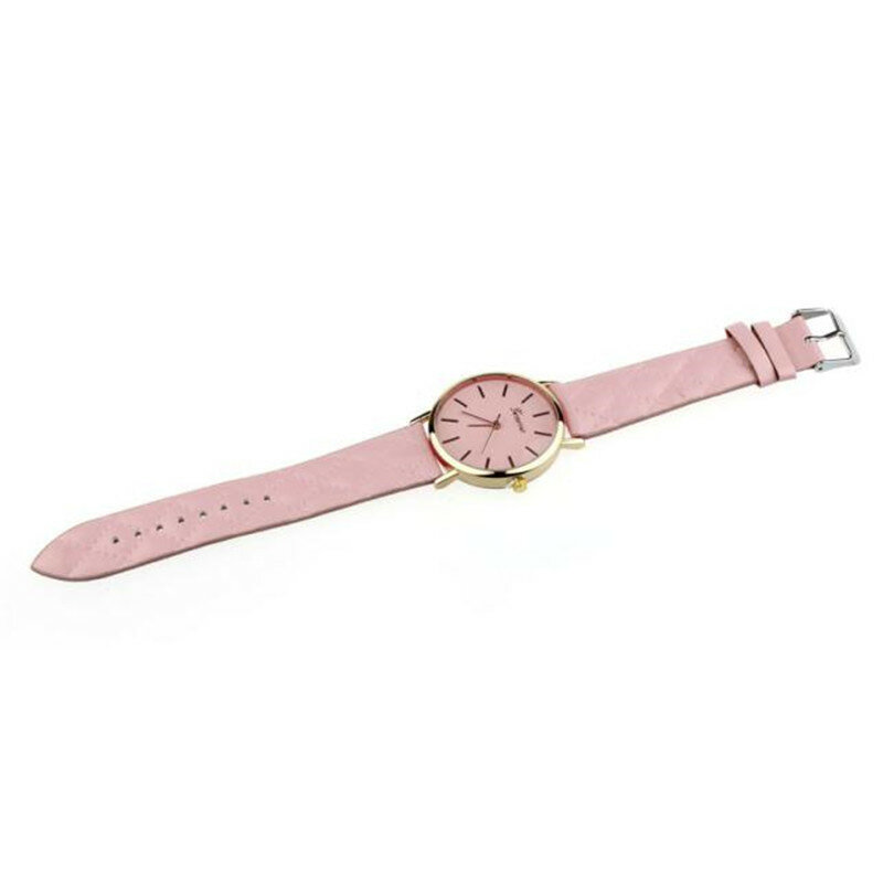 Relojes para Mujer Reloj Mujer Geneva imitación cuero analógico cuarzo Reloj de pulsera para damas pulseras deportivas Reloj femenino