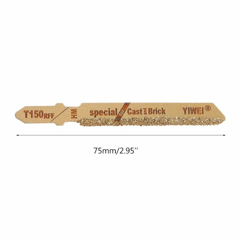 3 шт 3 "T150 зерна карбида 50 зернистости Т-хвостовик лобзиковые лезвия резак для керамической плитки новый инструмент