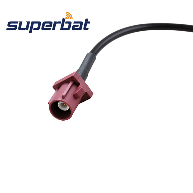 Superbat Fakra "D" Straight Female to Fakra "D" Straight Male Pigtail Cable for RG174 10.5m
