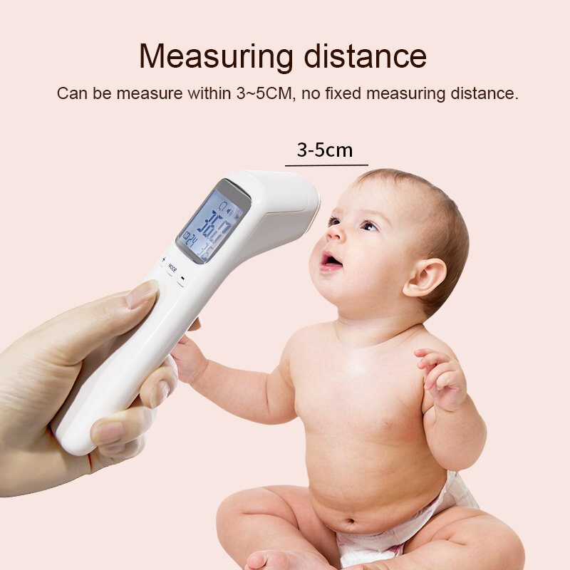 Gorączka medyczna termometr na podczerwień termometr na czoło termometr laserowy dla dzieci febbre Digital Bebes bezdotykowa temperatura ciała