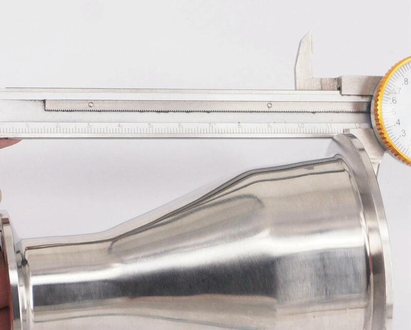 Фитинг для трубы диаметром 63-38 мм, тройной зажим 2,5-1,5 дюйма из нержавеющей стали 304, санитарный фитинг с зажимом, редуктор
