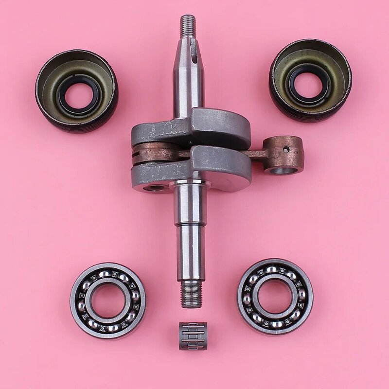 Crankshaft Crank Shaft For Husqvarna 340 345 350 Chainsaw Gasoline Replacement Part with Oil Seal Needle Bearing Kit Garden Tool