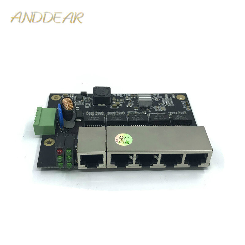 Unmanaged 5port 10/ 100M industrielle Ethernet schalter modul PCBA bord OEM Auto-sensing Ports PCBA bord OEM Motherboard