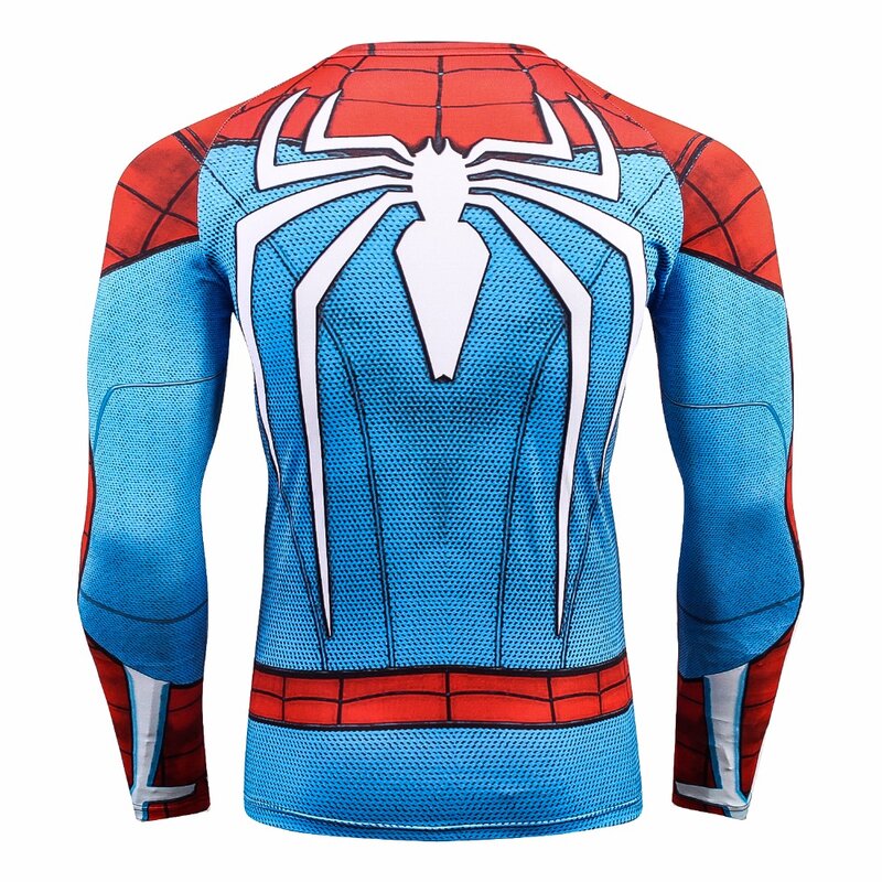 Avengers 3 nieskończona bitwa żelaza Spider-Man seria superbohaterów Cosplay koszulka męska 3D druku kompresji Fitness z długim rękawem nowy